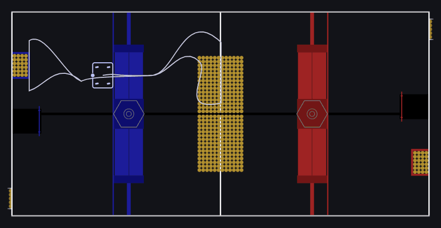 Autonomous path: single middle swipe to depot on the tall robot configuration
